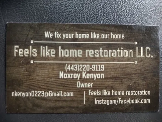 Feels Like Home Restoration Logo