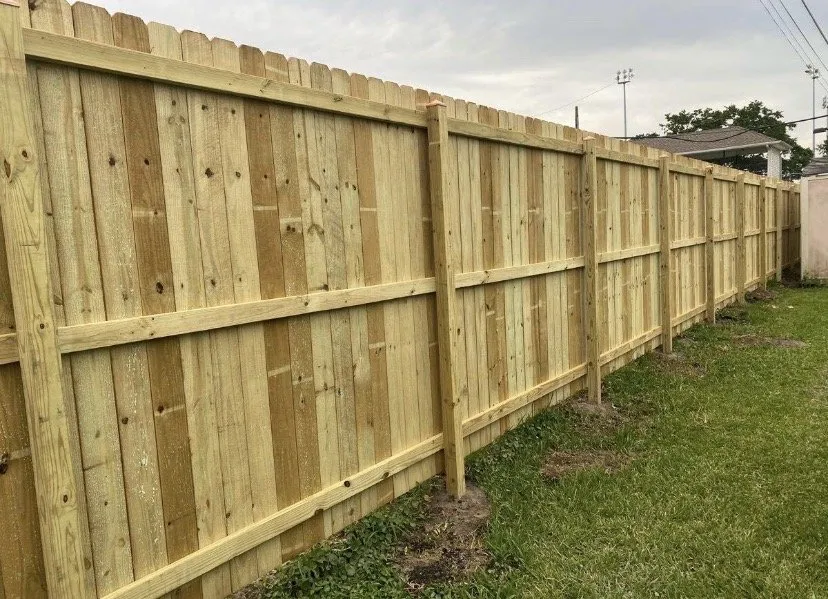 Slide of Fence Line Construction