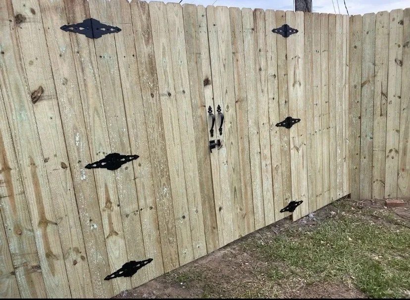 Slide of Fence Line Construction