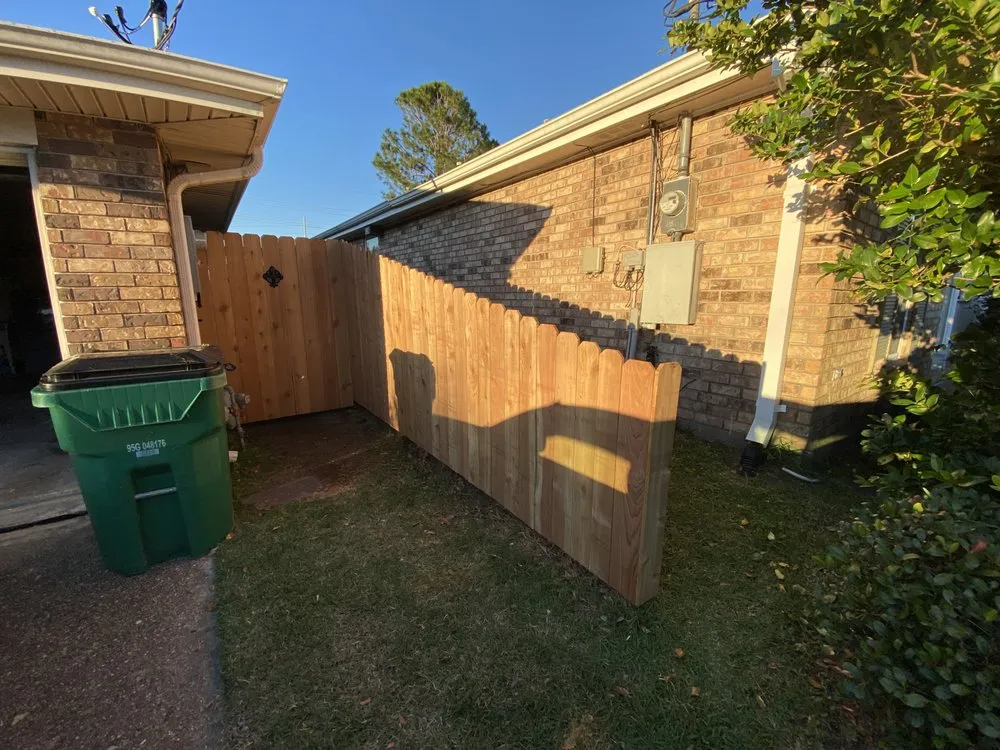Slide of Fence Line Construction