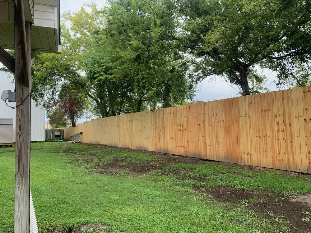 Slide of Fence Line Construction