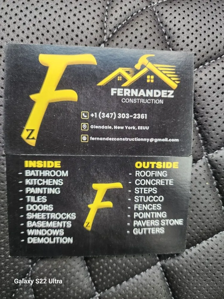 Slide of Fernandez Construction