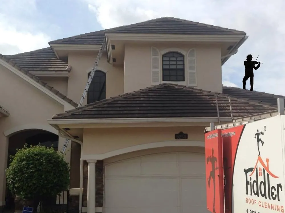 Slide of Fiddler Roof Cleaning