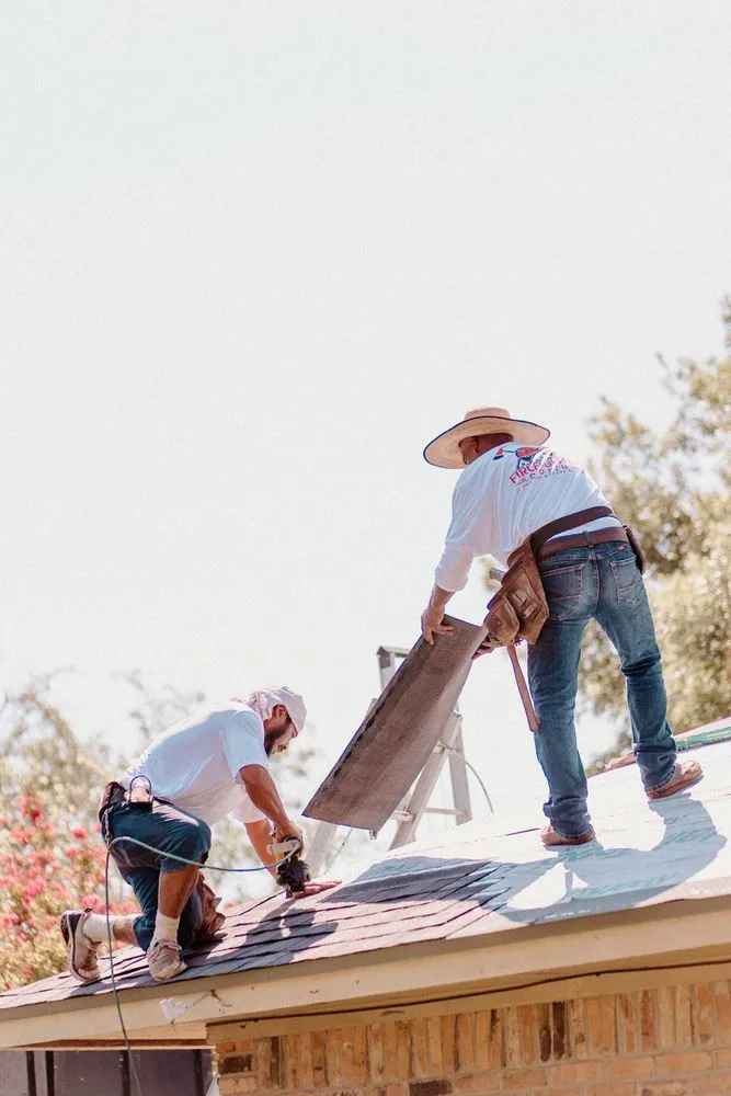 Slide of Firefighter Roofing
