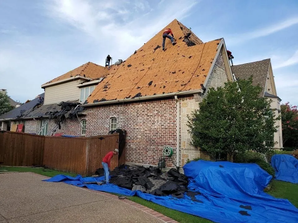 Slide of Firefighter Roofing