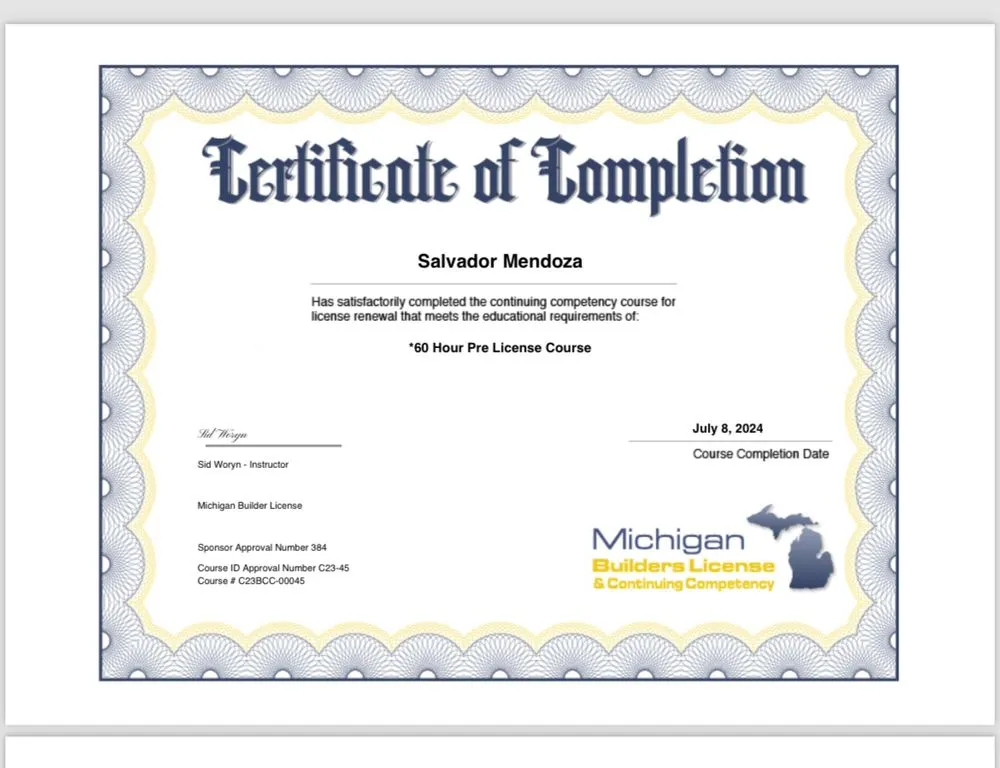 Slide of First Choice Construction