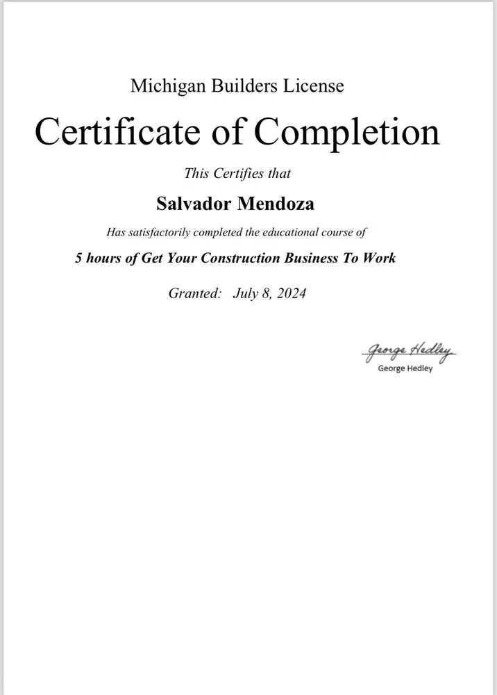 Slide of First Choice Construction