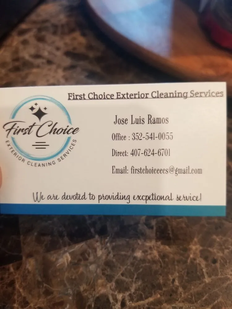 Slide of First Choice Exterior Cleaning Services