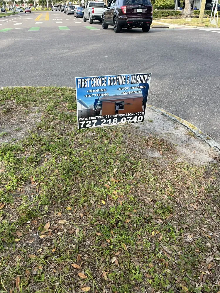 Slide of First Choice Roofing and Masonry