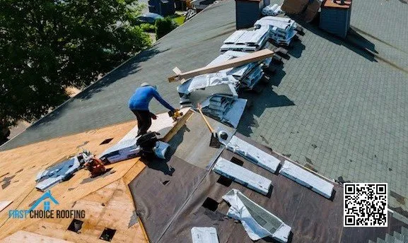 Slide of First Choice Roofing