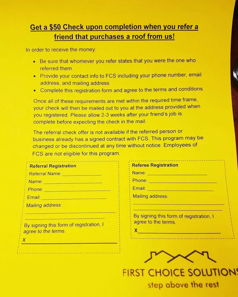 Slide of First Choice Solutions