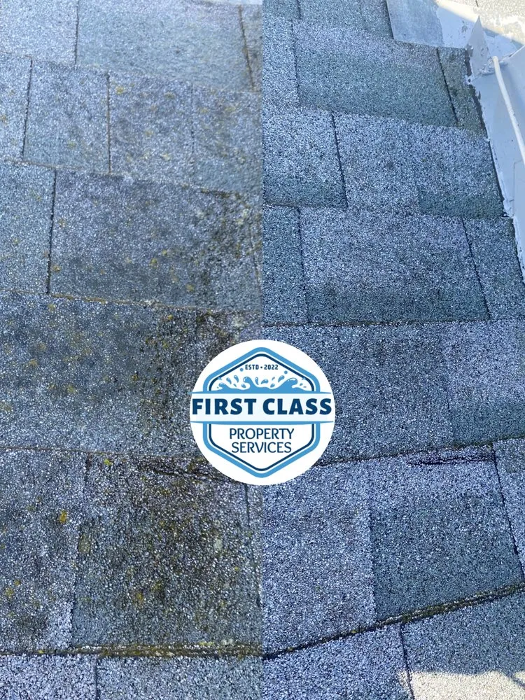 Slide of First Class Roof Cleaning