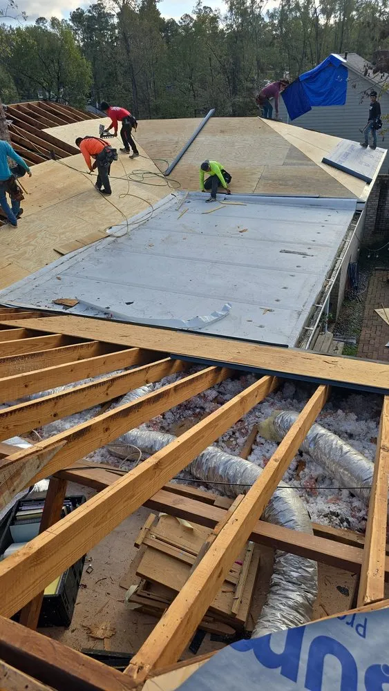 Reliable flat roof repair for fast service in Ranburne, AL by First Class Roofing And Solar