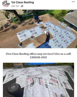 First Class Roofing Logo