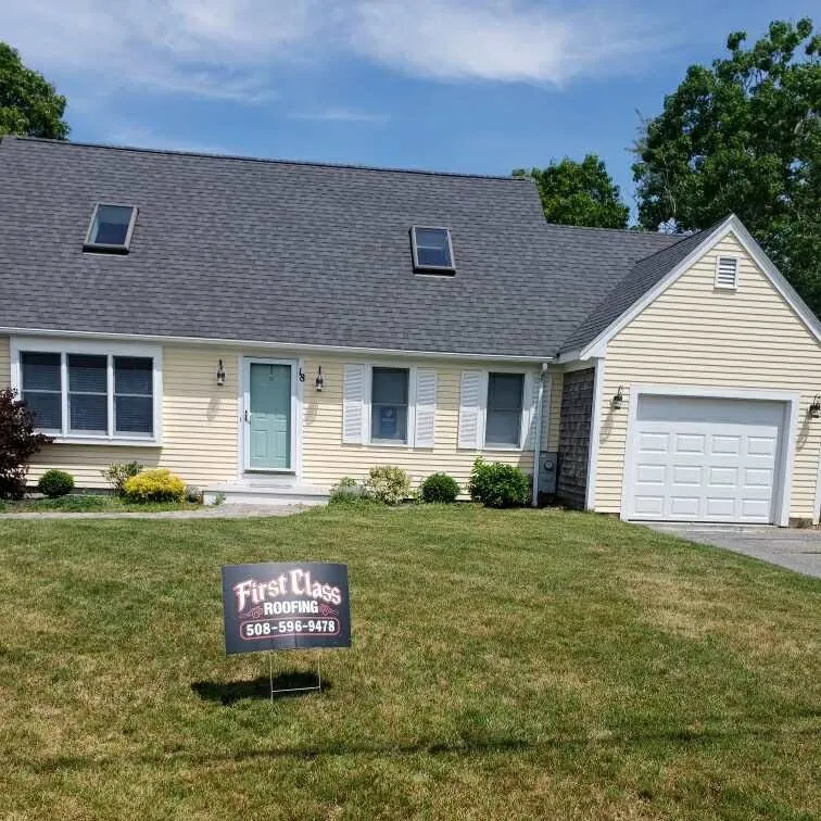 Slide of First Class Roofing