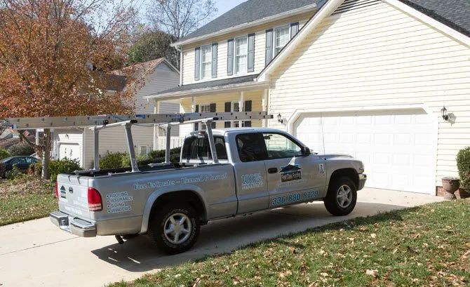 Slide of First Class Roofing
