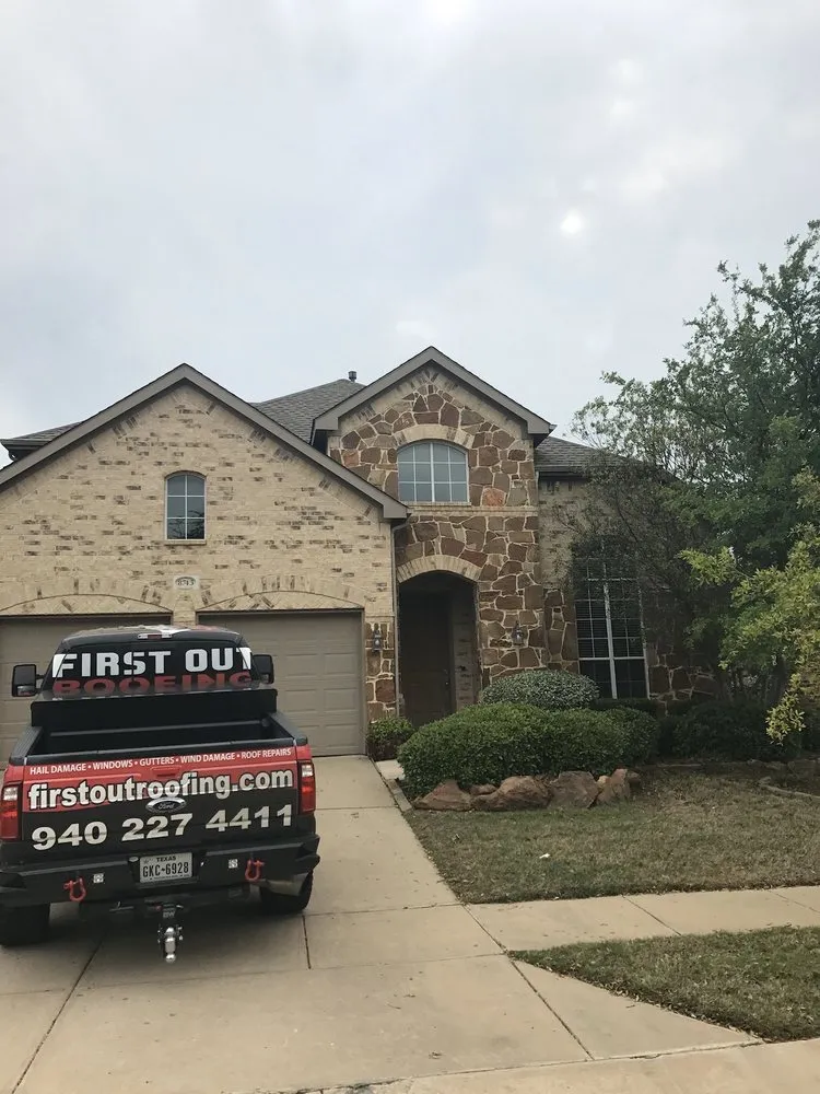 Slide of First Out Roofing