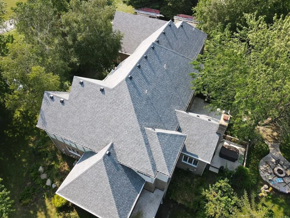 Local residential roofing service in Saegertown, PA by First Rate roofing and construction