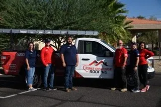 Slide of First Response Roofing
