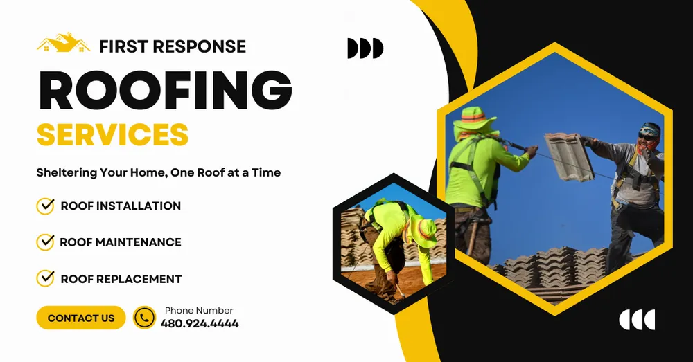 Slide of First Response Roofing