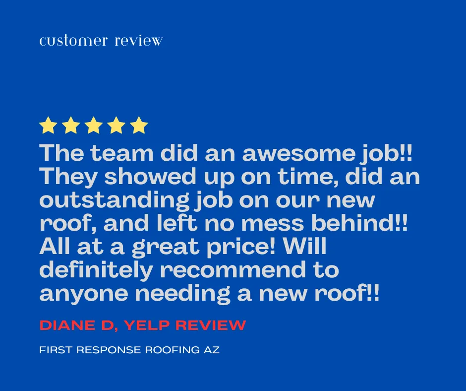 Slide of First Response Roofing