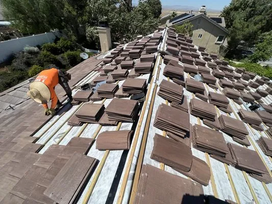 First Roofing Contractor Logo