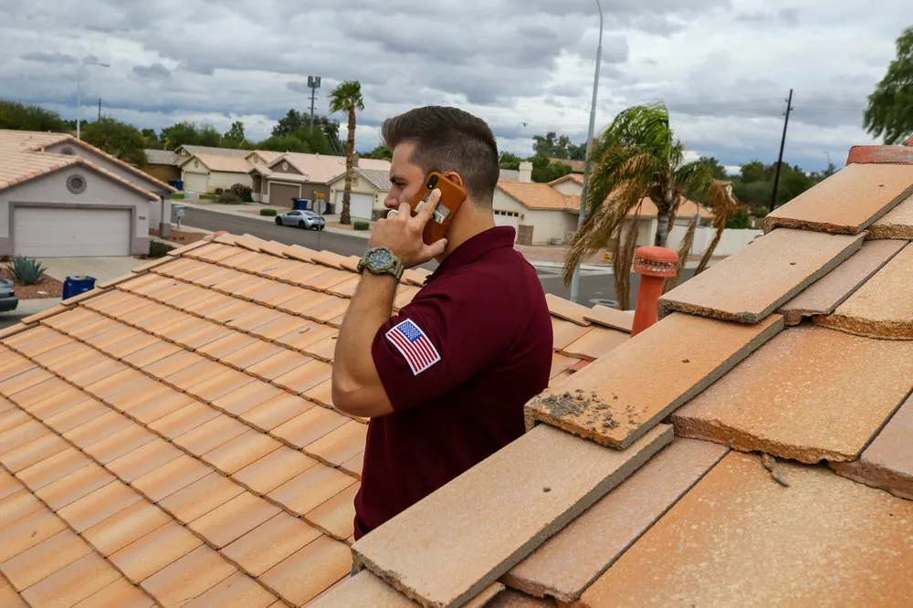 Slide of Five Guys Roofing