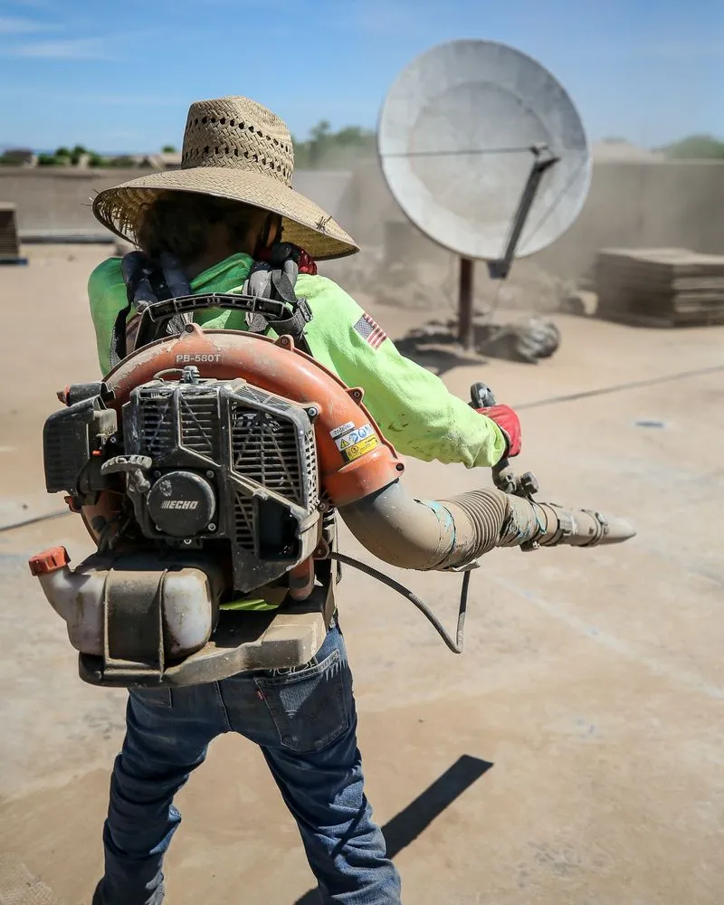 Slide of Five Guys Roofing