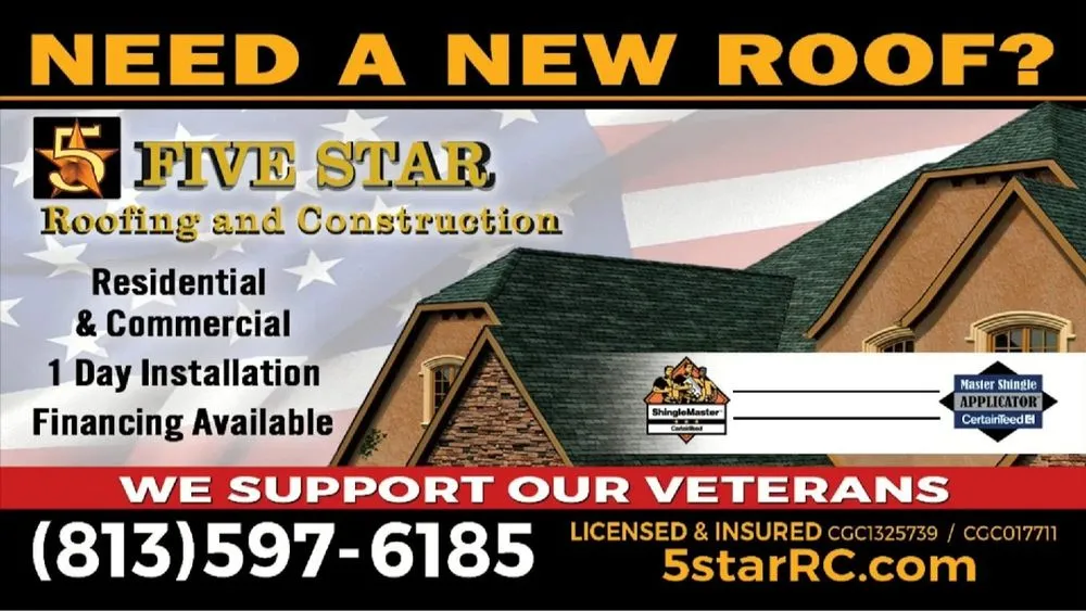Slide of Five Star Roofing and Construction