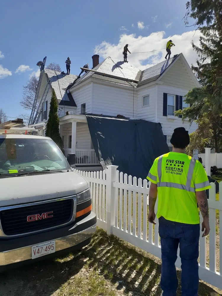 Slide of Five star roofing contractors