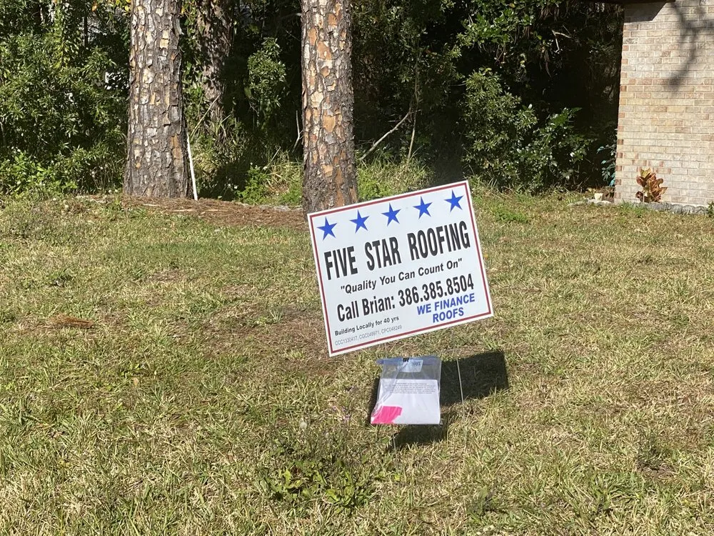 Slide of Five Star Roofing