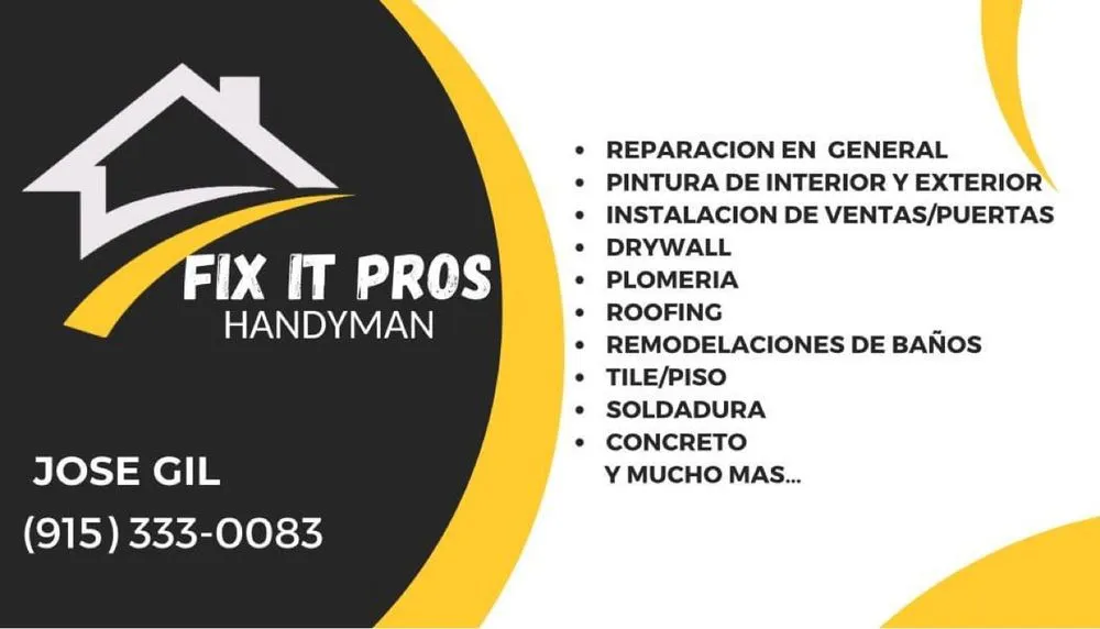 Slide of Fix it Pros