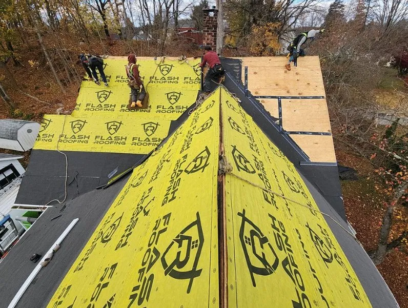 Slide of Flash Roofing