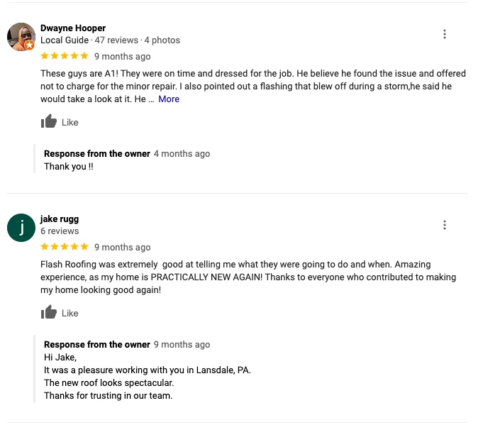 Slide of Flash Roofing