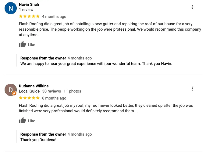 Slide of Flash Roofing