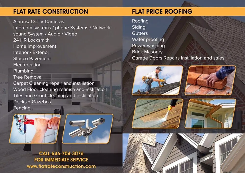 Slide of Flat Rate Construction