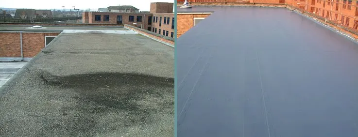 Slide of Flat Roof Specialist and Tuckpointing
