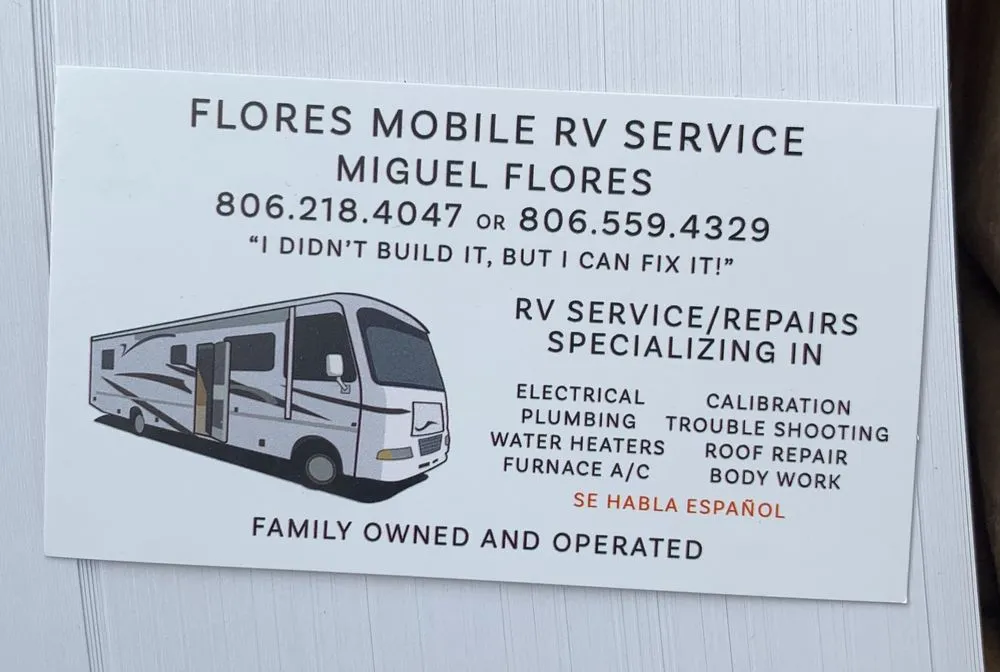 Local roof leak repair in Smyer, TX by Flores Mobile Rv Service