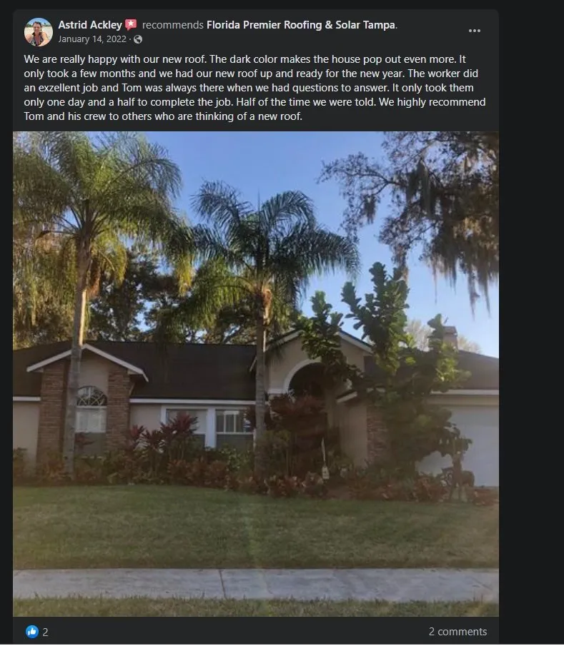 Slide of Florida Premier Roofing