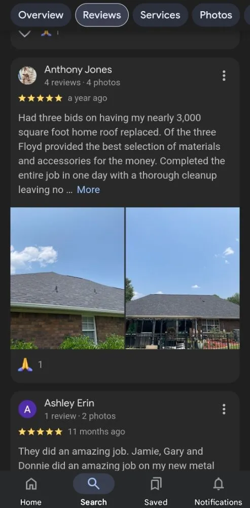Local roof leak repair for homes in Quinby, SC by Floyd's Roofing of the Carolinas
