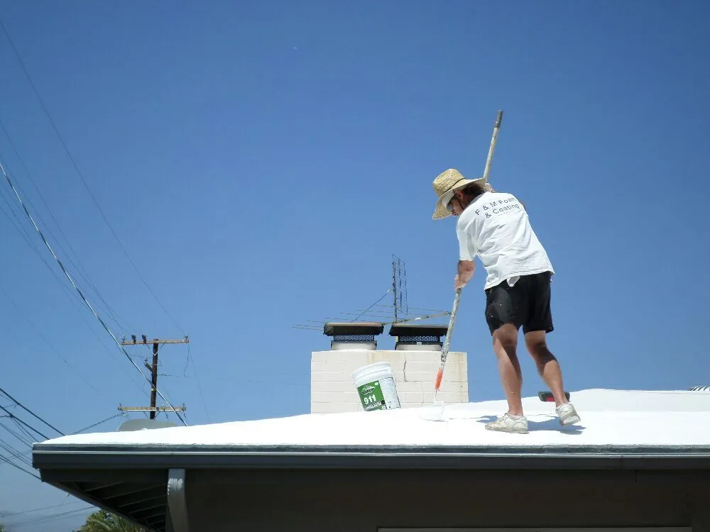 Reliable storm damage roof repair for fast service in San Bernrdno, CA by FM Foam & Coatings