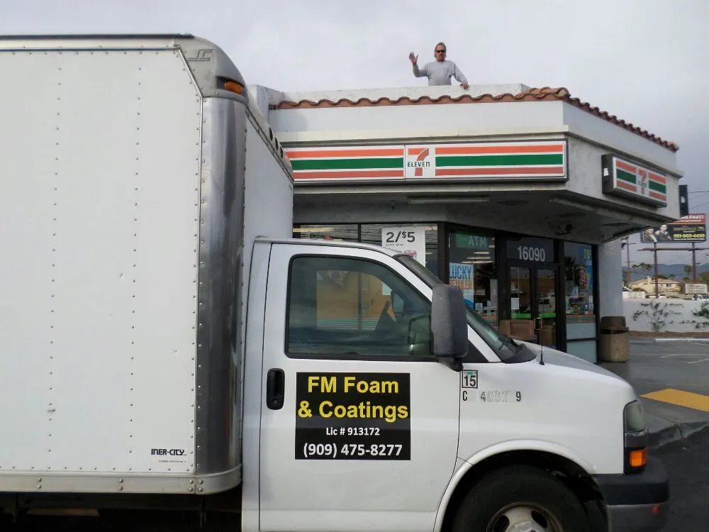 Reliable flat roof repair in San Bernrdno, CA by FM Foam & Coatings