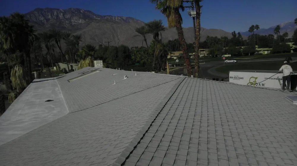 Slide of Foam Bond-A Quality Roofing