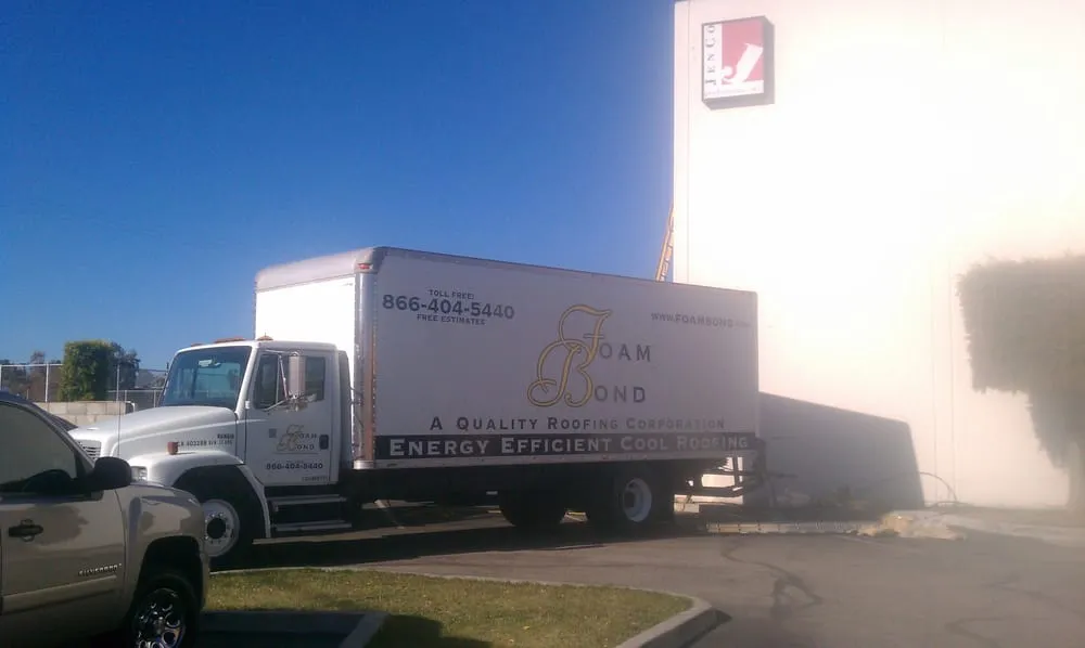 Slide of Foam Bond-A Quality Roofing