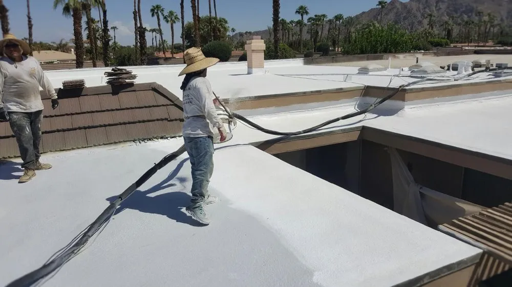 Slide of Foam Bond-A Quality Roofing