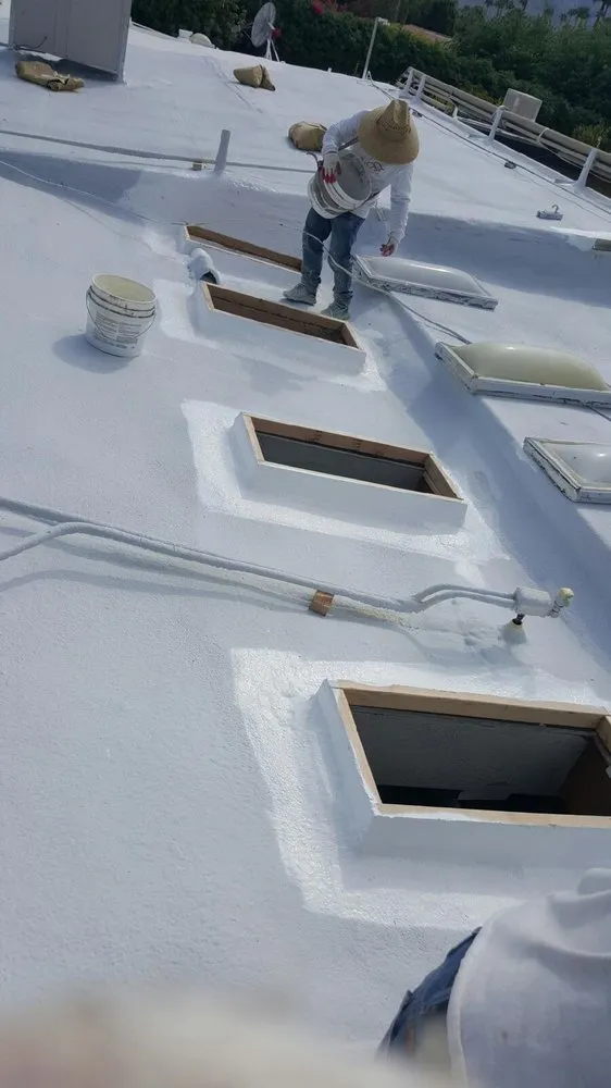 Slide of Foam Bond-A Quality Roofing