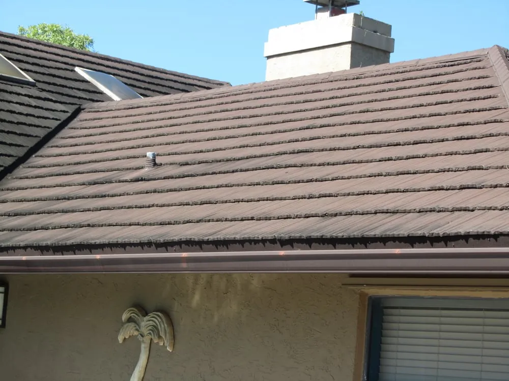 Slide of FoamBrite Roof Cleaning