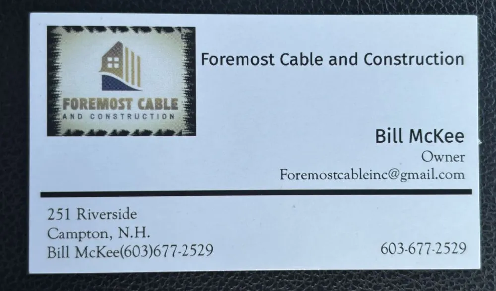 Slide of Foremost Cable And Construction