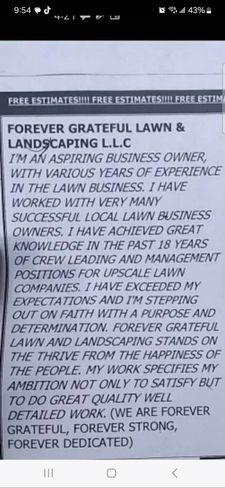 Slide of Forever Grateful Contractor