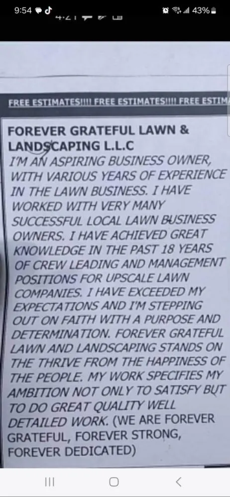 Slide of Forever Grateful Contractor